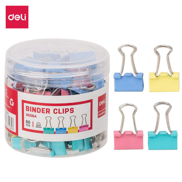 Kẹp bướm màu 15mm 8556A (Deli)